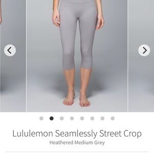 Lululemon Seamlessly Street Crop